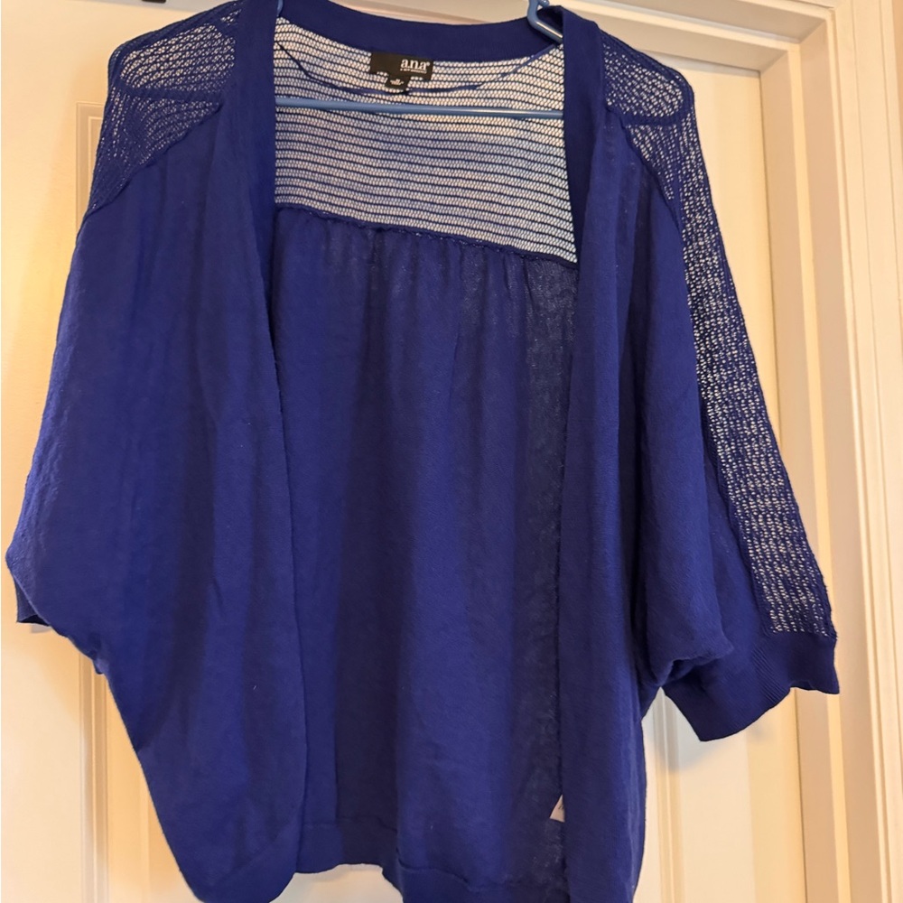 a.n.a Blue Cardigan Sweater